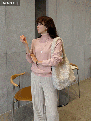 [MADE] ウォッシャブルエッセンシャルポーラニット