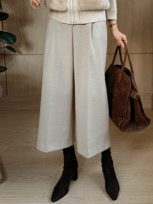 ピンタックワイド8部スラックス