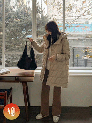 ラビアフードダックダウンパディング