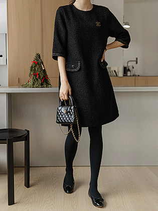 ブランツイードウールワンピース