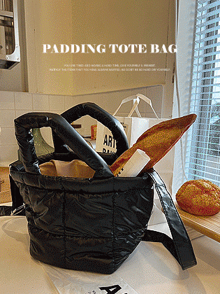 シャイニングキルティングパディングバッグ