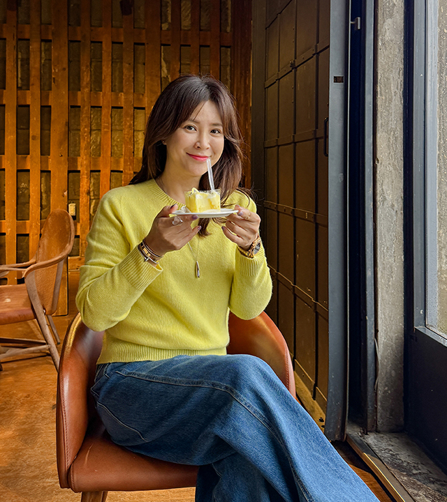 [MADE] アベインホールガーメントラウンドニット 