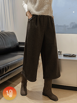 キャンバーワイドベルトパンツ