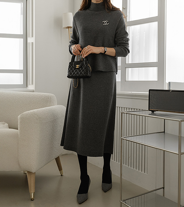 ビオラベストニットワンピース