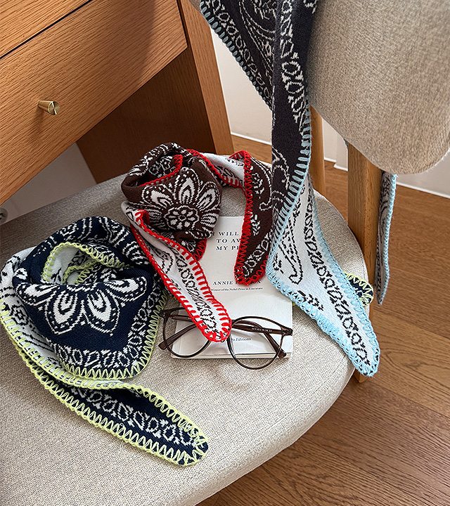 ペイズリートクトックマフラー