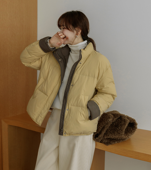 キャンディ配色ダックダウンパディング