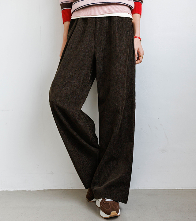 [MADE]トリュフベルベット起毛パンツ