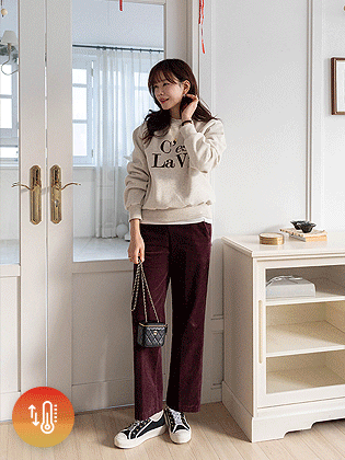 フォグセミワイドコーデュロイパンツ