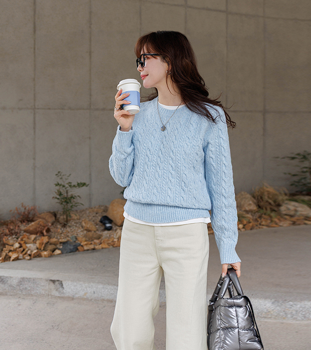 シュアケーブルウールニット