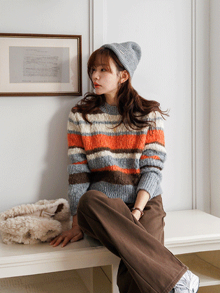 メリーヘアリーウールニット 