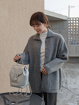 ローミルーズフィットニットジャケット