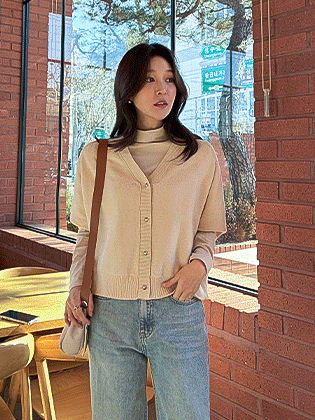 シルバーボールルーズフィットカーディガン