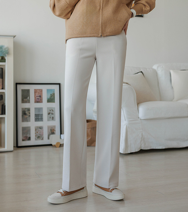 みゆ隠しバンド起毛スラックス 