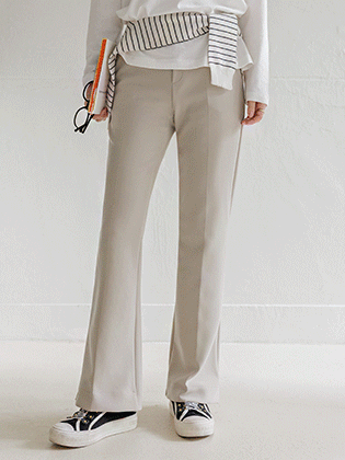 ダンスリットブーツカットバンディングスラックス