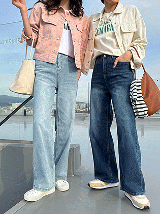 オールタイムワイドデニムパンツ