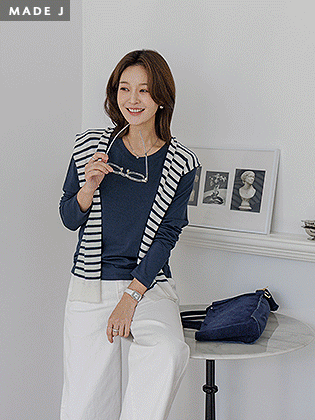 [MADE]ダウニーモーダル長袖ティー