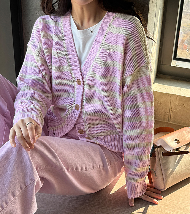 ミニーストライプカーディガン