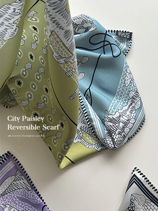 シティ ペイズル両面スカーフ