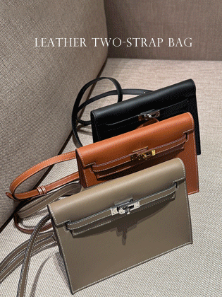 エルレザーツーストラップバッグ