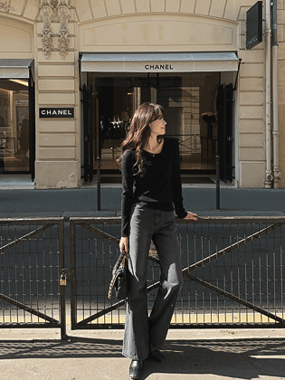 アンバルVネックゴルジニット