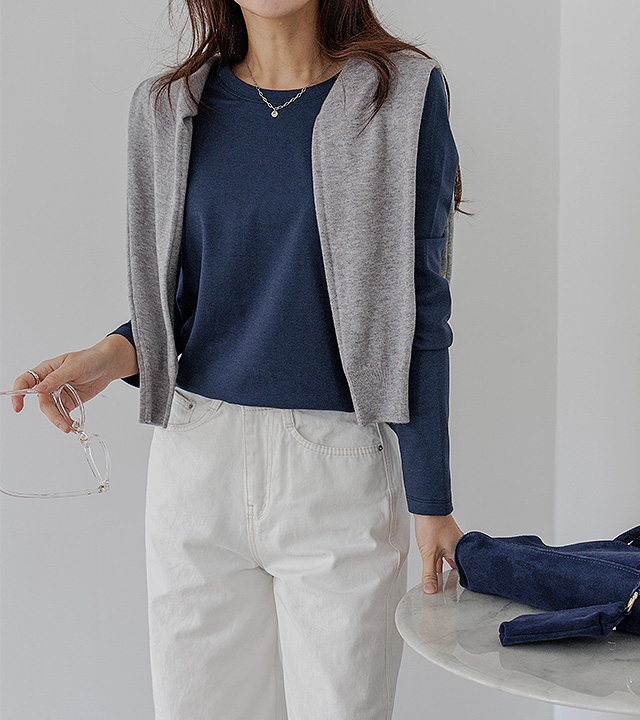 [MADE]ダウニーモーダル長袖ティー