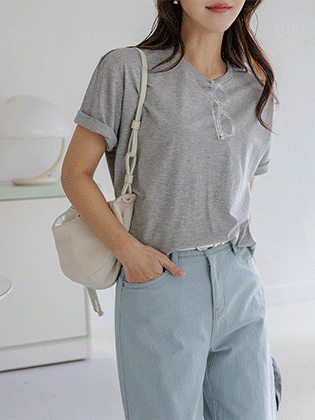 ベースモーダル半袖ティー