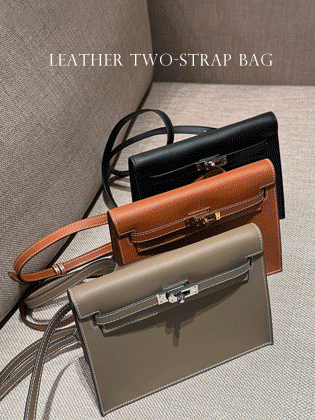 エルレザーツーストラップバッグ