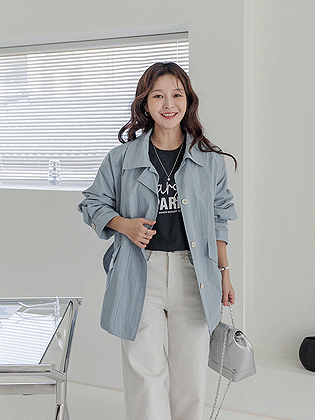 センダーハーフトレンチジャケット