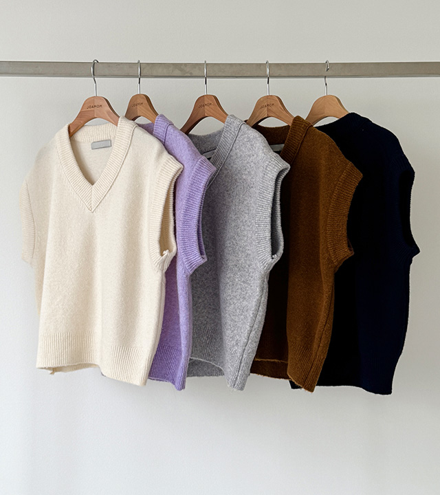 ピュアメリノールニットベスト
