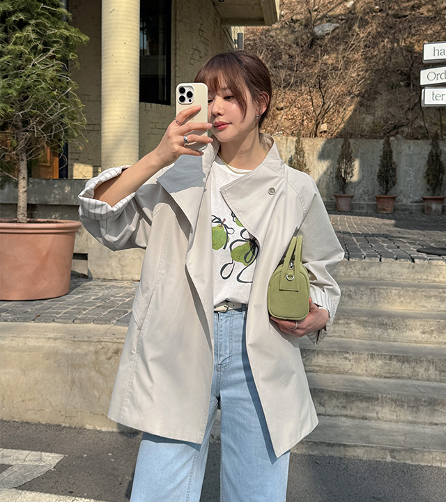 カミルハーフトレンチジャケット