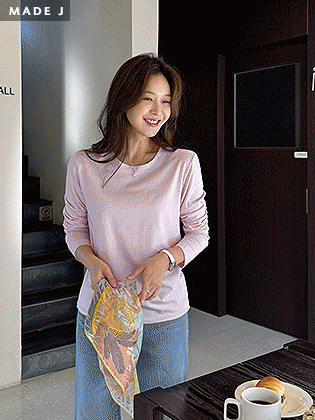 [MADE]ダウニーモーダル長袖ティー