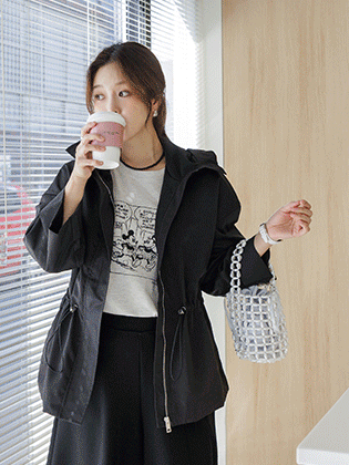 ロベルロールアップフードジャンパー 