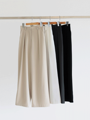 ムードピンタックワイドスラックス