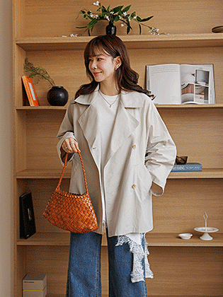 ロロアハーフトレンチジャケット