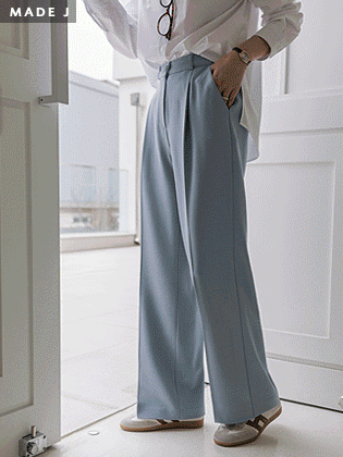 [MADE]ノンノピンタックワイドスラックス