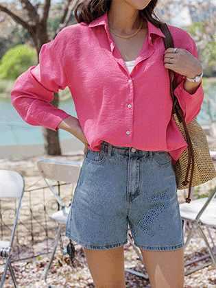 ルエルシアクリンクルシャツ