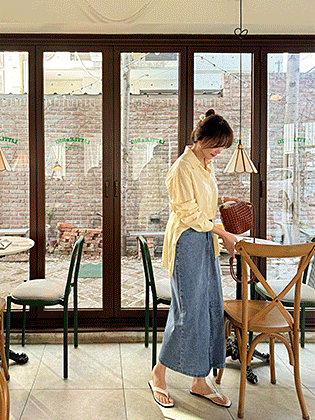 クレアストライプシャツ（ショールセット）