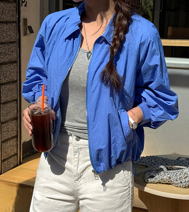 センチド7部ブルージョンジャンパー