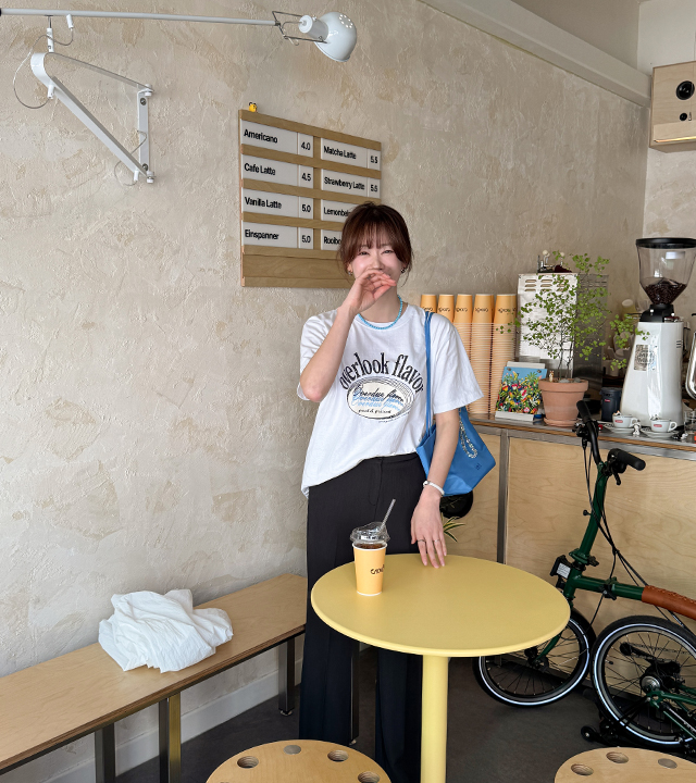 オーバールックピグメント半袖ティー