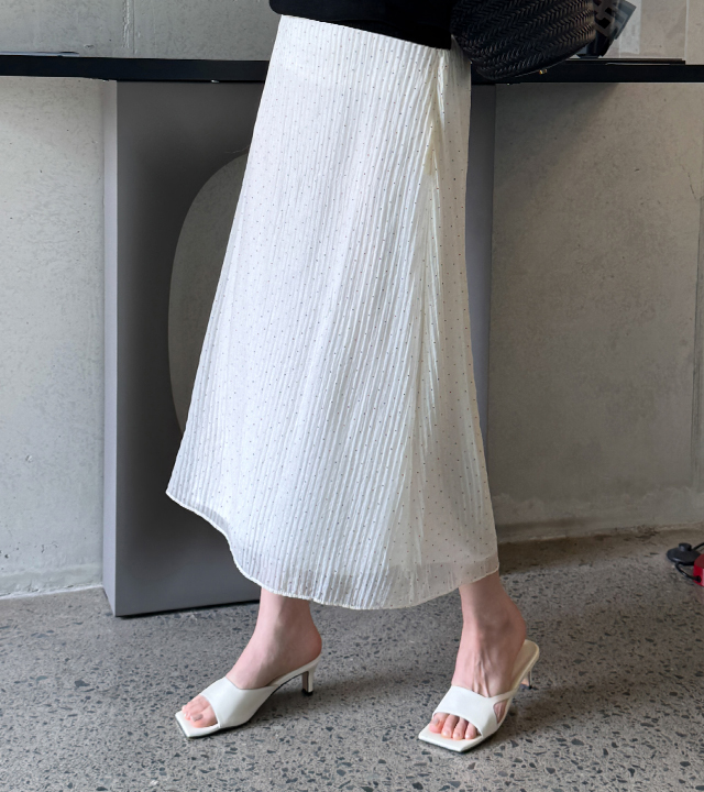 ベリンミニドットリンクルスカート