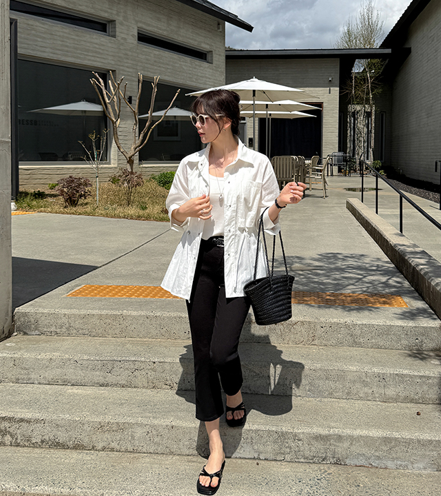 マルセル9部コットンパンツ