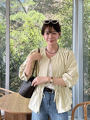 ロエアシャーリングウエストジャンパー