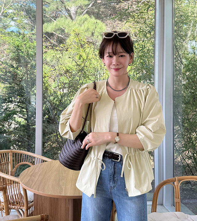 ロエアシャーリングウエストジャンパー