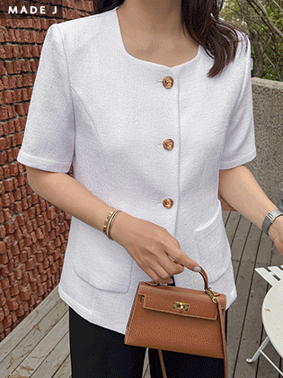 [MADE]バタリングスクエアネックジャケット