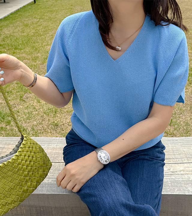 【MADE】ハッシュリネンニット(ホールガメント)