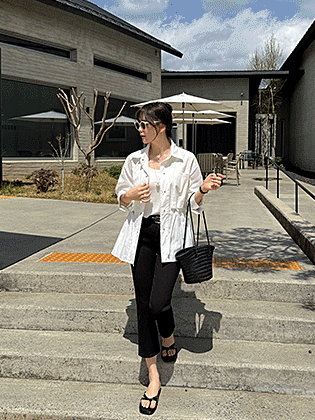 マルセル9部コットンパンツ