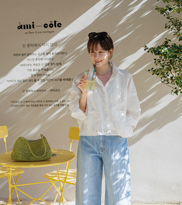 ローゼルリンクルジャケットブラウス