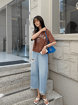 アーカイブダメージデニムパンツ