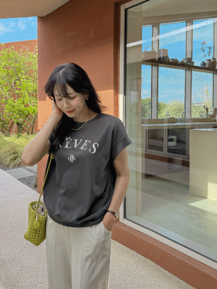 フレンチレブプリントTシャツ