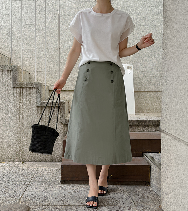 ベリンクラシックボタンスカート